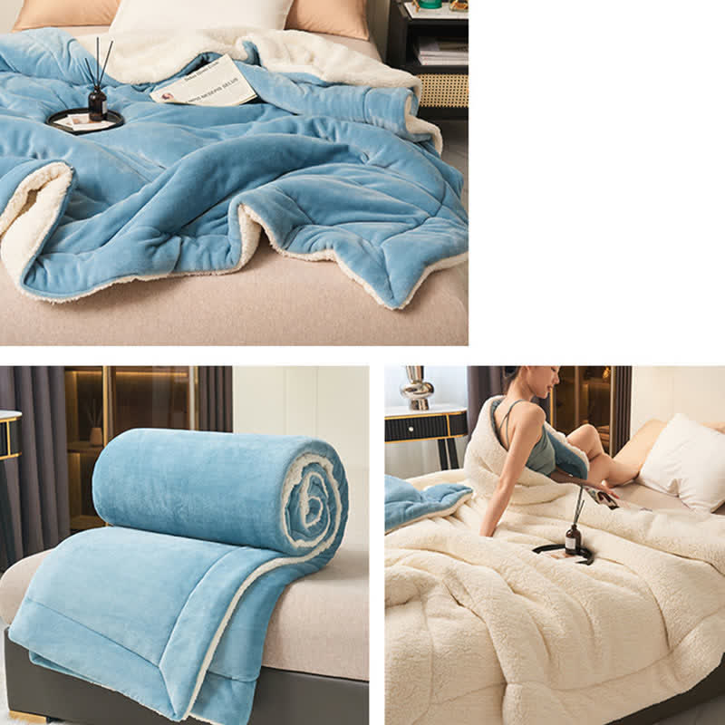 Plush Double Sided Velvet Throw Blanket