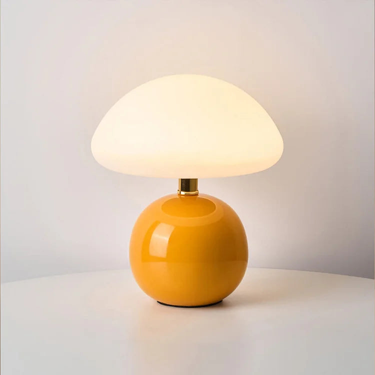 Simple Vintage Fungi Desk Lamp Soft Dimmable Glow