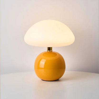Simple Vintage Fungi Desk Lamp Soft Dimmable Glow