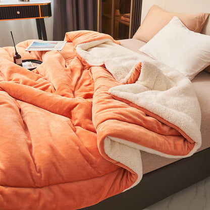 Plush Double Sided Velvet Throw Blanket