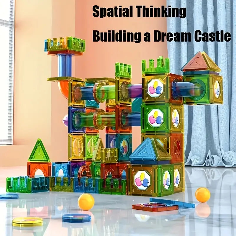 Magnetic Building Blocks Set - 69 Piece Fun Construction Toy