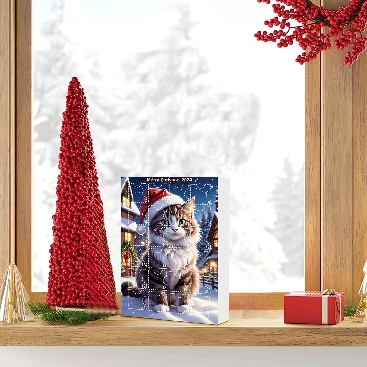 Classic Cats Christmas Countdown Calendar with 24 Gifts