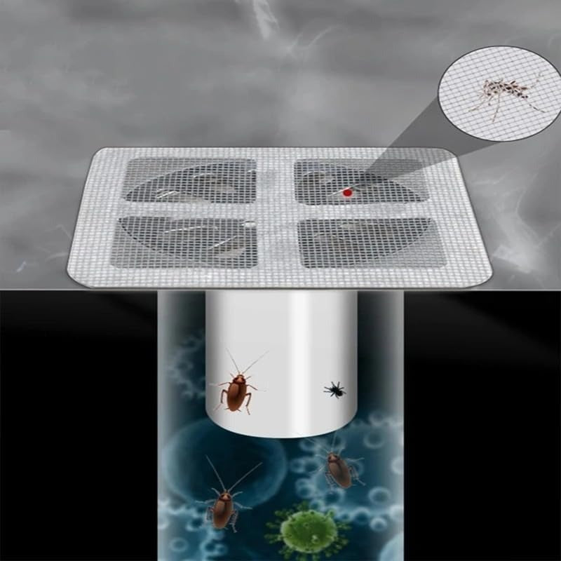 Stick-On Drain Guards - Hair Stopper & Bug Blocker
