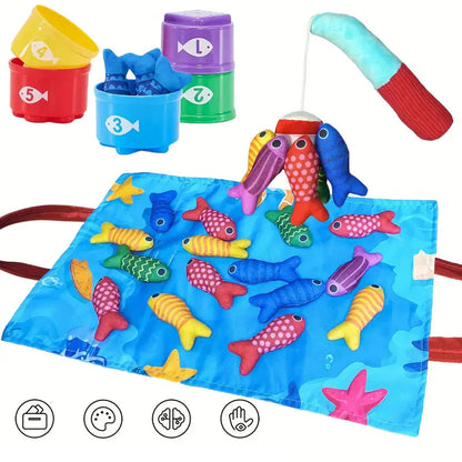 Colorful Educational Fish Toy Set - Fesara