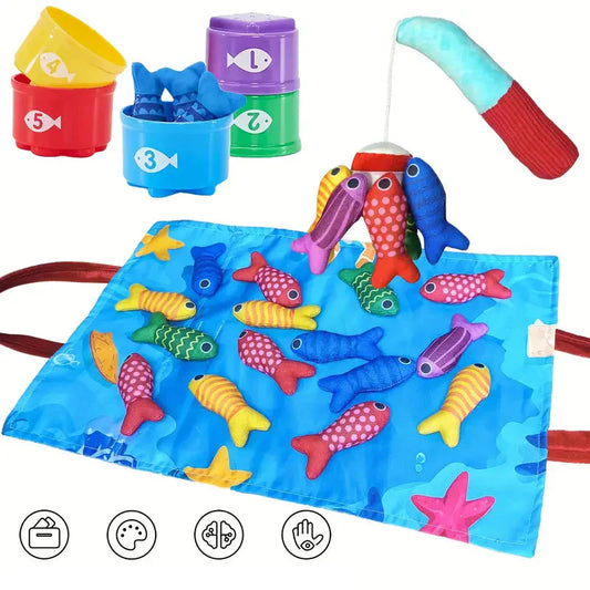 Colorful Educational Fish Toy Set - Fesara
