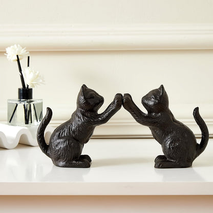 Rustic Cast Iron Bookends with Traditional Style