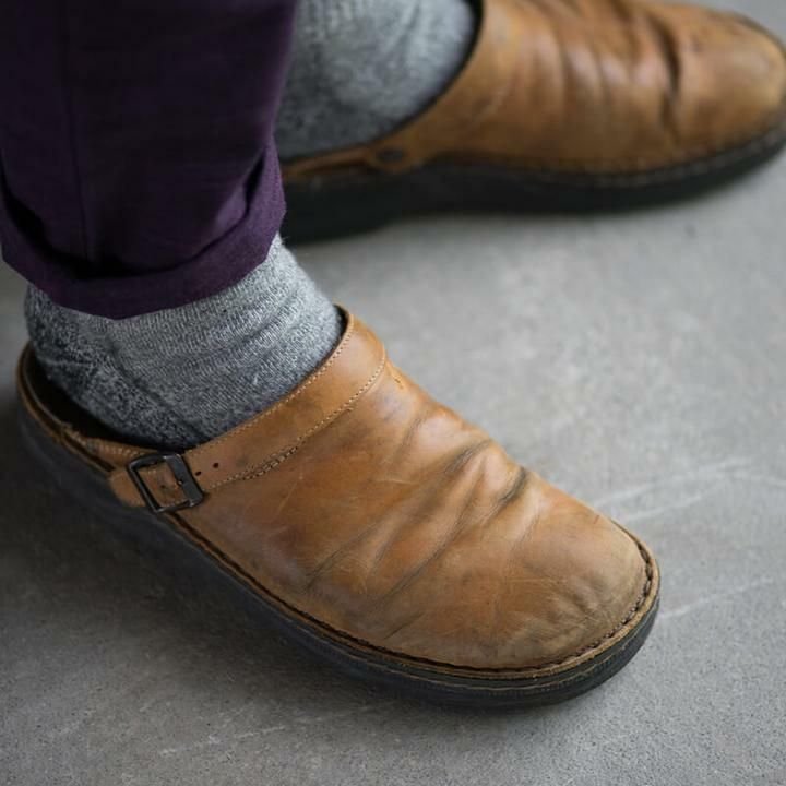 Men's Genuine Leather House Slippers - Fesara