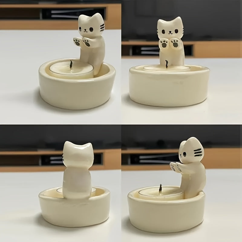 Cute Kitty Resin Storage Box Organizer