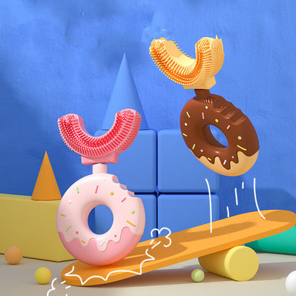 Soft U-Shaped Baby Toothbrush Donut Silicone Toothbrush
