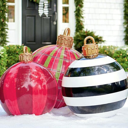 Festive Outdoor Christmas Inflatable Ball Decoration