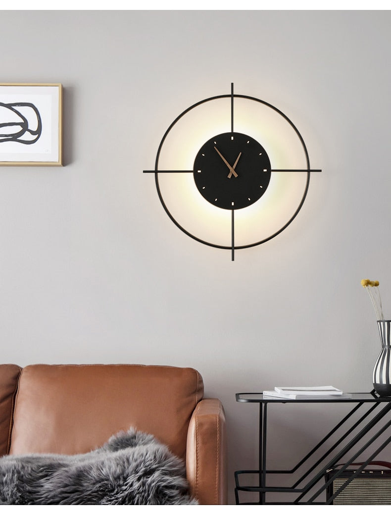 Elegant Crystal Large Wall Clock