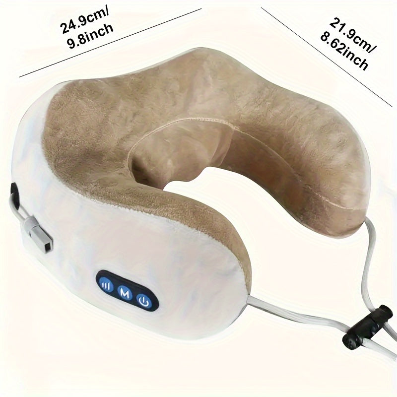 Plush U-Shaped Travel Neck Pillow for Ultimate Relaxation