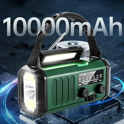 Portable Solar Radio with USB Charger and Flashlight