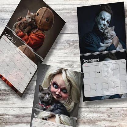 Spooky Kitty Monthly Wall Calendar