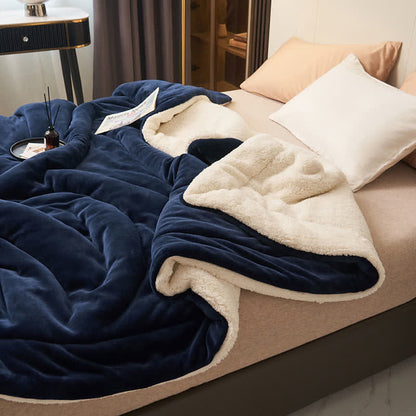 Plush Double Sided Velvet Throw Blanket