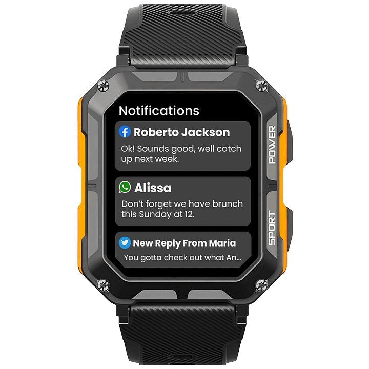 Tough Waterproof Smartwatch - Long Lasting and Versatile
