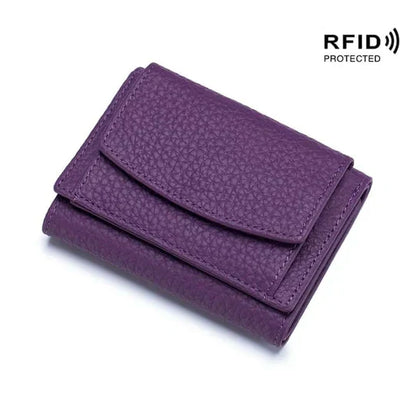 Secure Slim Leather Wallet Card Protector