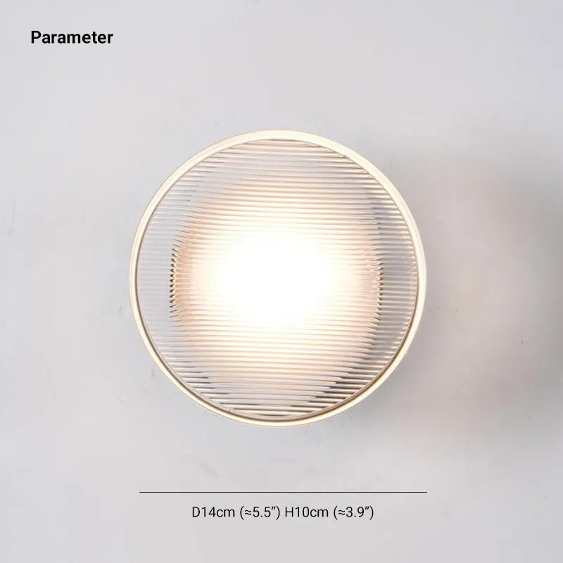 Mini Metal Wall Light Modern Bowl Style
