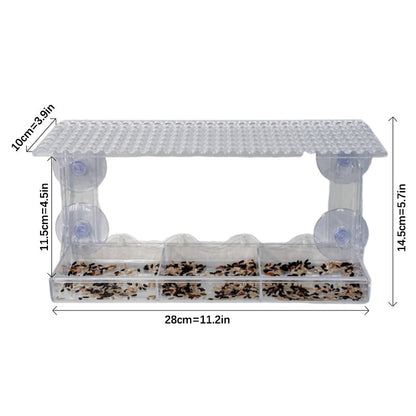 Easy Install Suction Cup Bird House with Clear Window