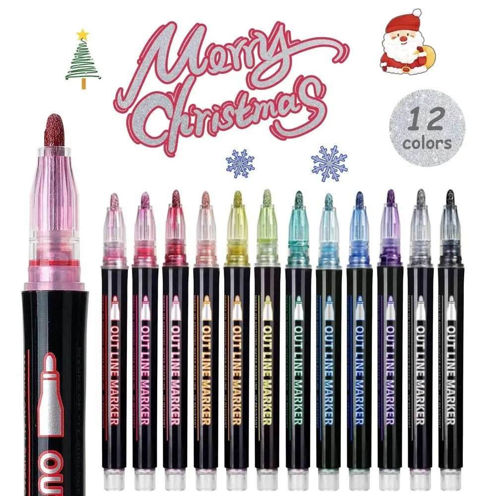 Vibrant Metallic Art Marker Set