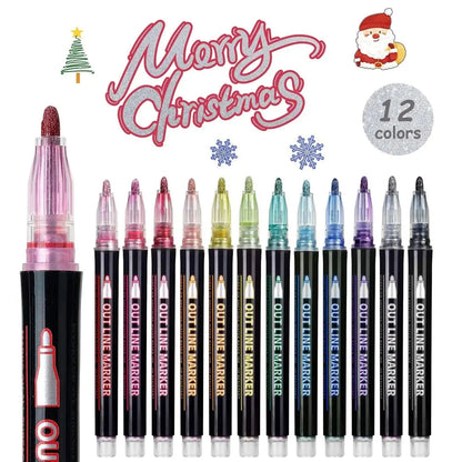 Vibrant Metallic Art Marker Set