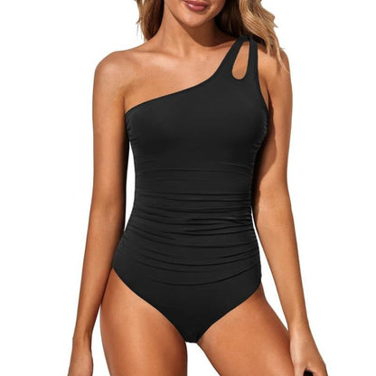 Slimming Halter Neck One Piece Swimsuit