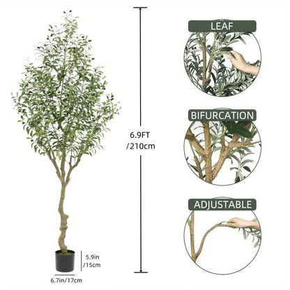 Realistic Artificial Olive Tree Decor