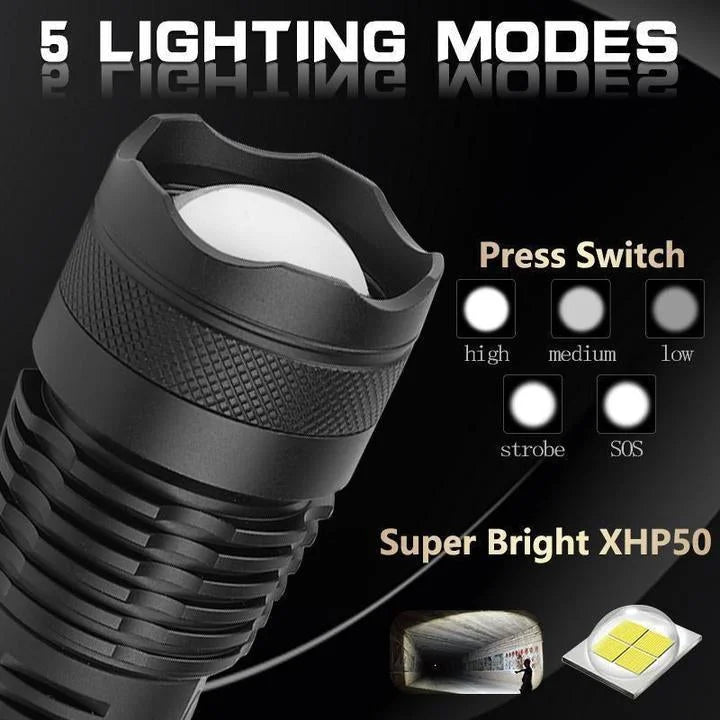 Brightest 90000 Lumen LED Flashlight