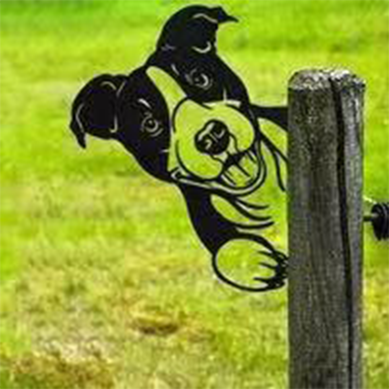 Rustic Country Metal Yard Decor