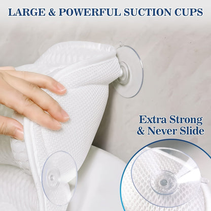 Soft Bath Pillow with Neck and Back Support
