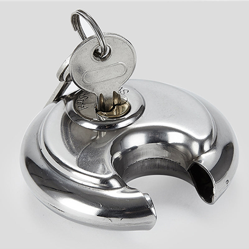 Secure Strong Stainless Steel Round Padlock