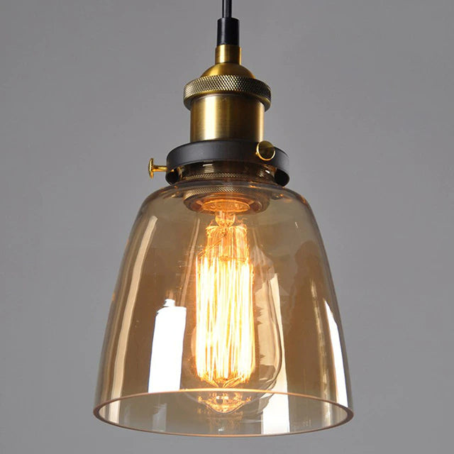 Elegant Glass Pendant Light Fixture - Fesara