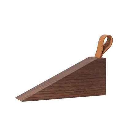 Rustic Wood Door Wedge with Rubber Grip Base
