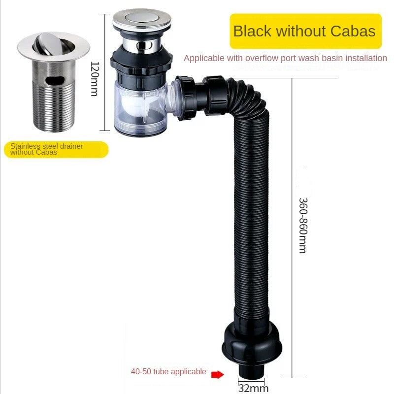 Flexible Easy Fit Folding Drain Pipe