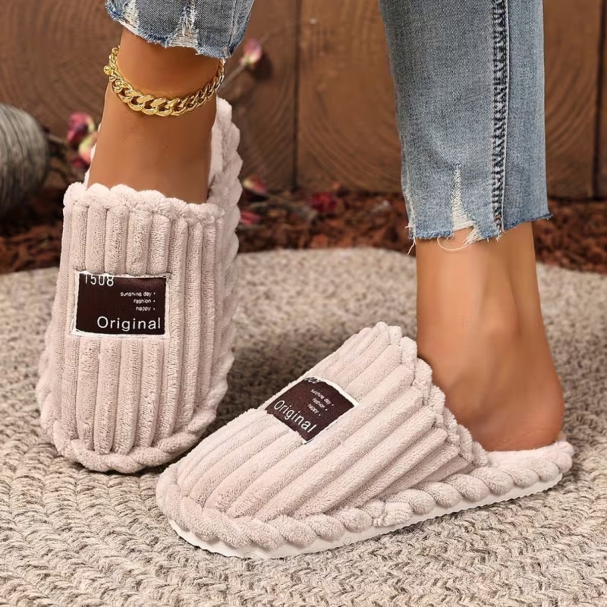 Fashionable and Warm Unisex Soft Fabric Slippers - Slippers - Wild Eye Vision