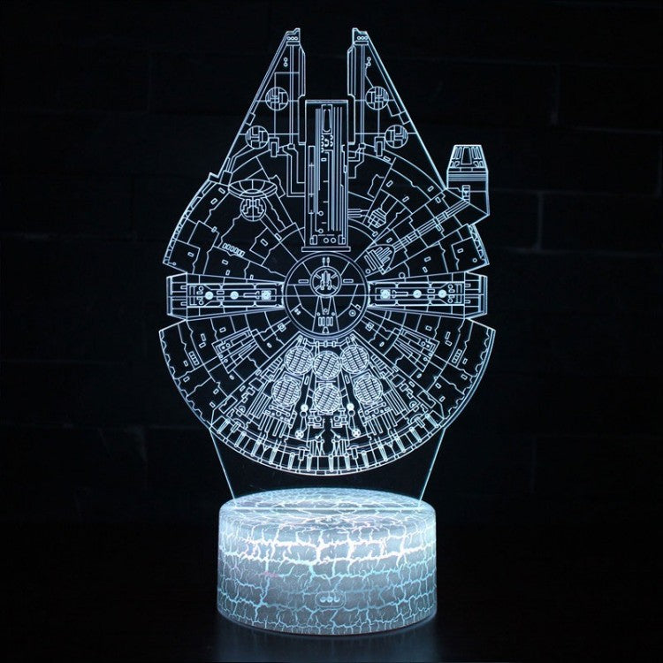 Galaxy 3D Star Wars Millennium Falcon Desk Lamp - Fesara