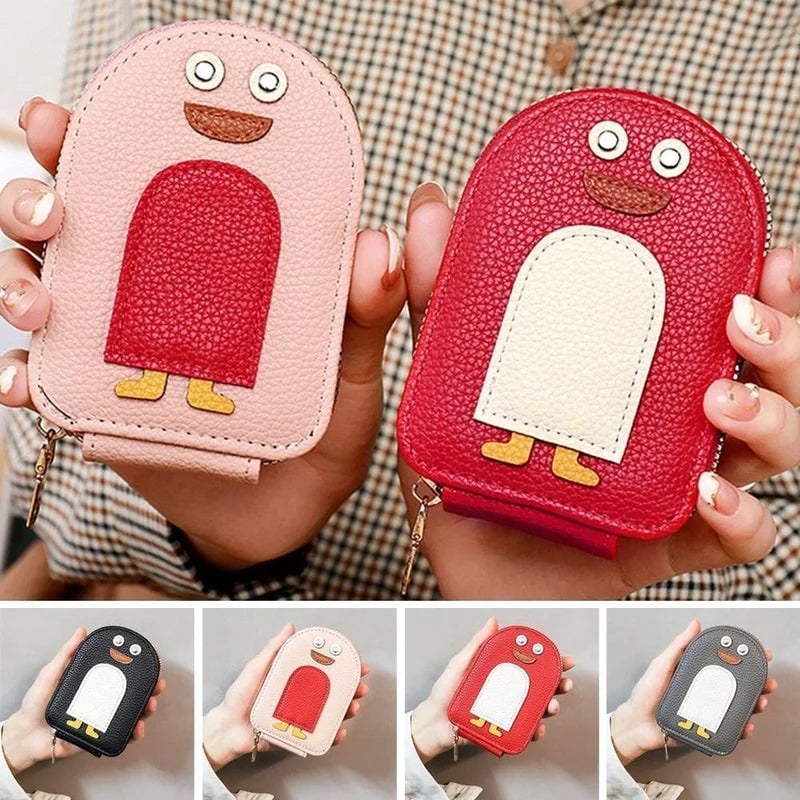 Adorable Penguin PU Card Holder Wallet