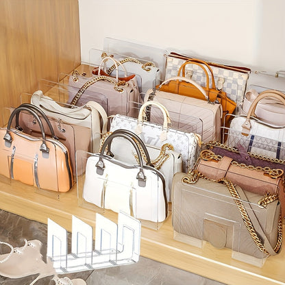 Stackable Purse Storage Rack - Strong Plastic Shelf Unit