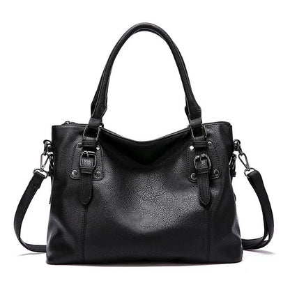 Classic Real Leather Tote Handbag