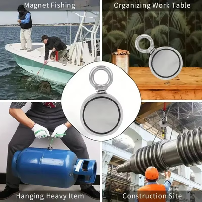 Strong Double Sided Magnet Fishing Set with Storage Bag