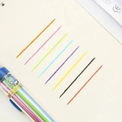 Vibrant 8 Color Pencil Set