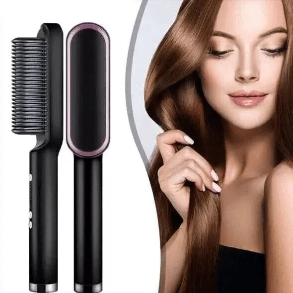 Easy 2-Minute Hair Straightening Brush
