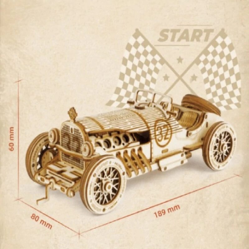 Classic Handcrafted Wooden 3D Puzzle Set