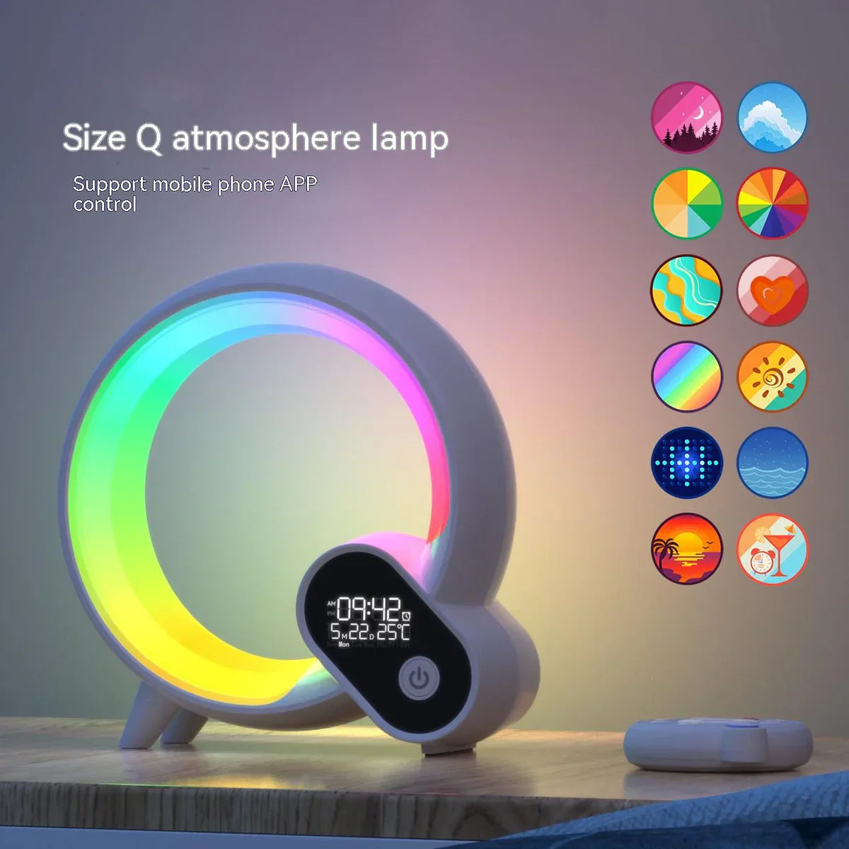 Color Changing Night Lamp with Soothing White Noise