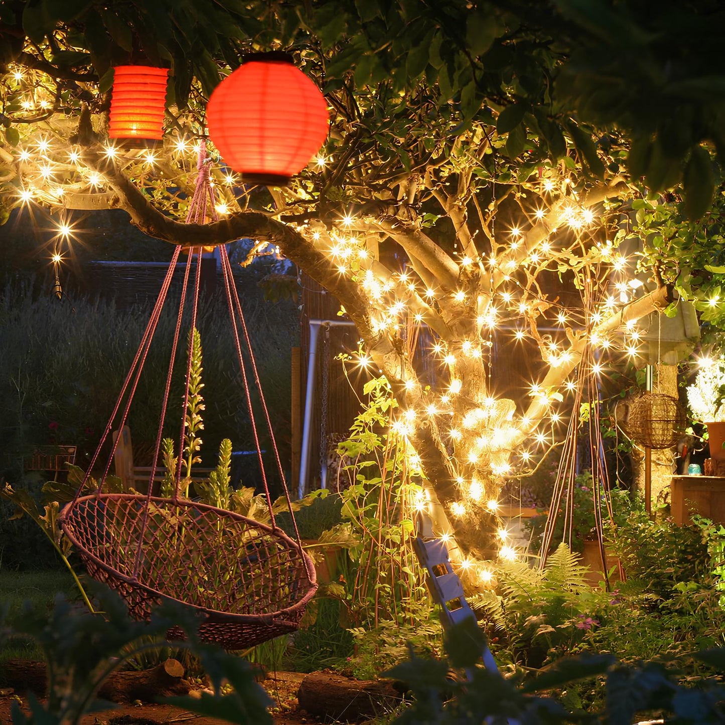 Waterproof Solar String Lights for Yard and Patio - Fesara