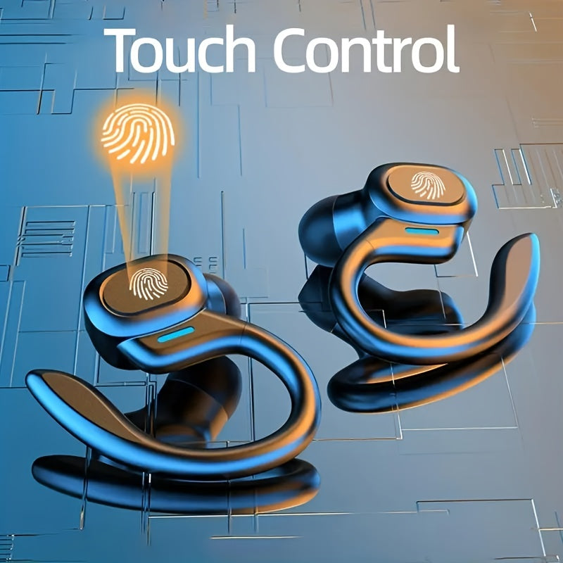 Waterproof Bluetooth Earbuds with Ergonomic Fit and Touch Control for Athletes - Wireless, IPX7 Rating, 6-Hour Battery Life-3