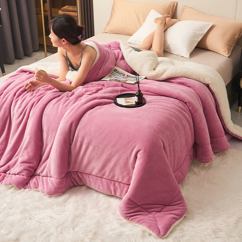 Plush Double Sided Velvet Throw Blanket