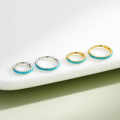 Turquoise Hinged Nose Ring Jewelry