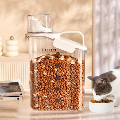 Pet Food Storage Container with Measuring Cup