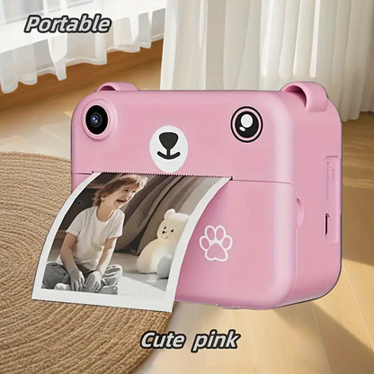 Fun Kids Instant Camera 1080P HD Photo Printer